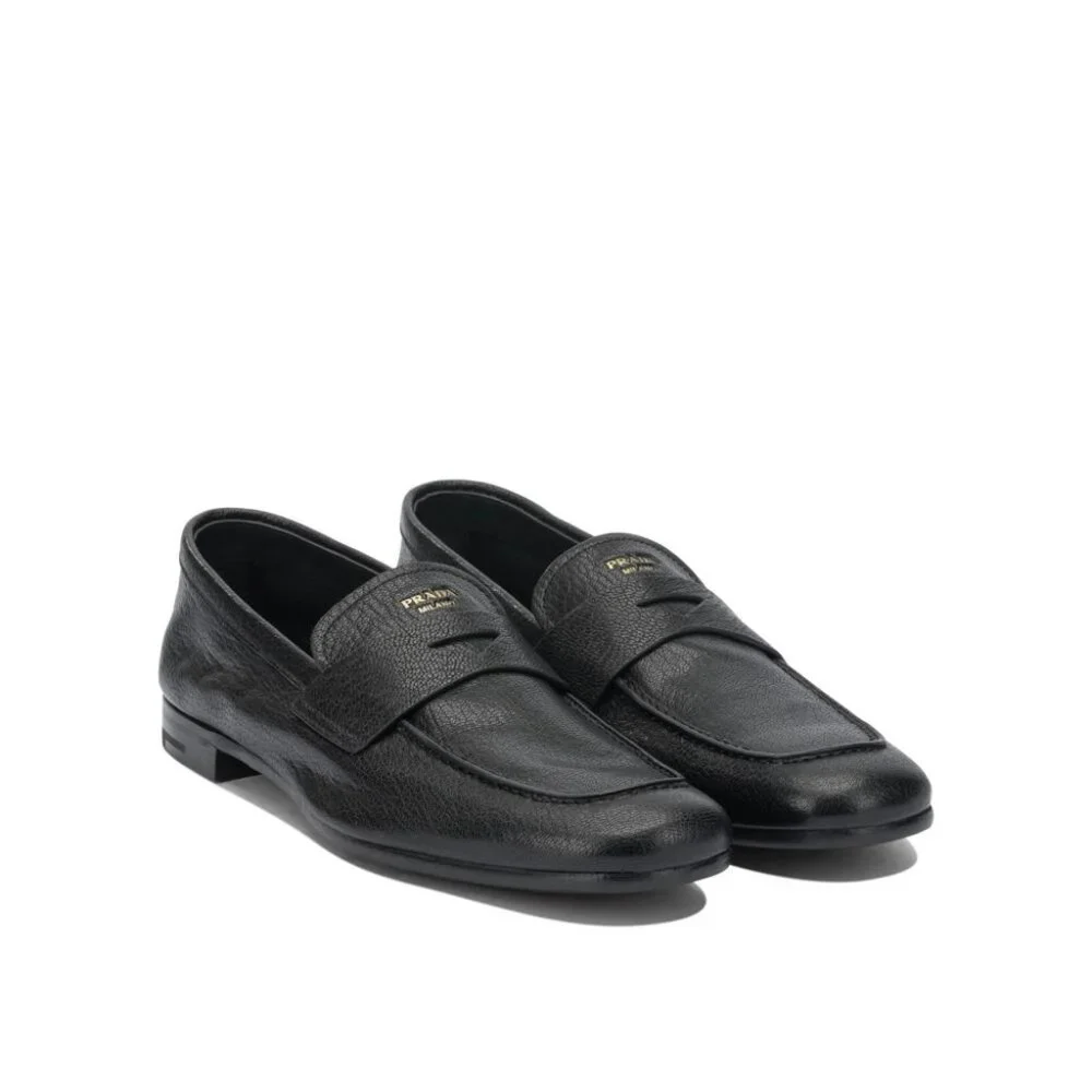 Prada Leather Loafers UK 8 Men - Picture 2 of 5
